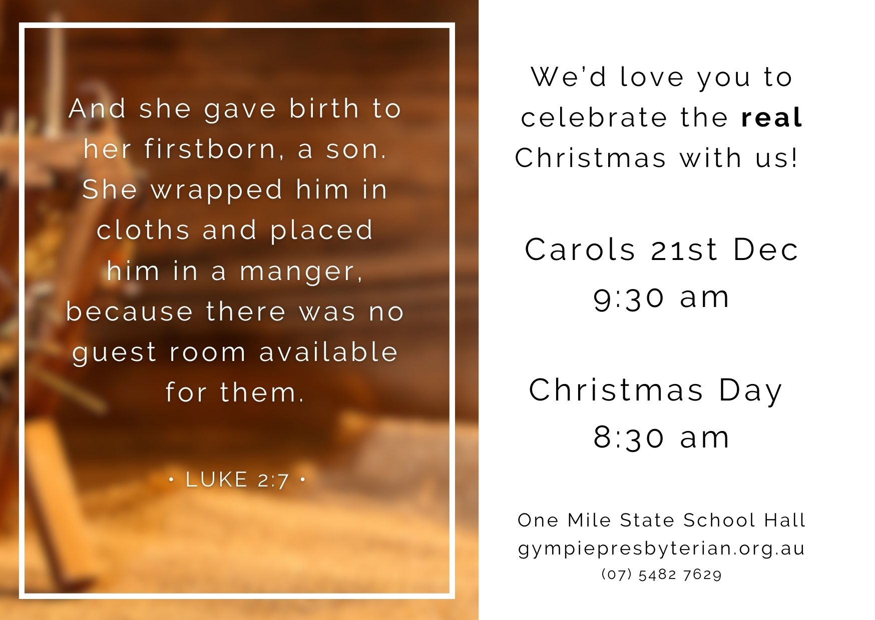 Christmas Service Details